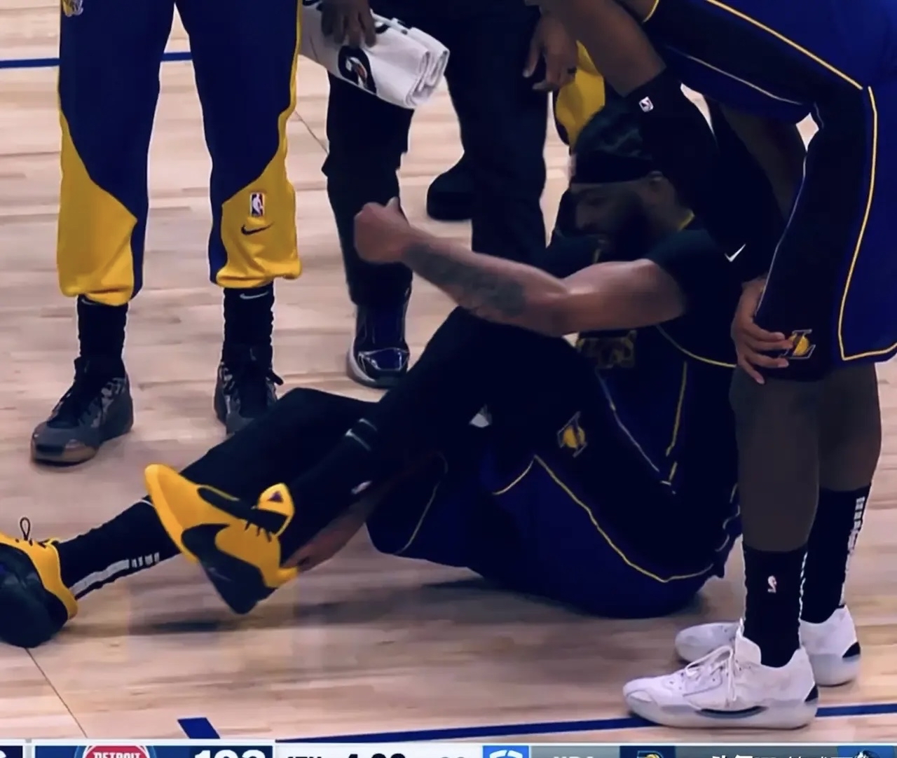 湖人核心球员在全明星比赛中受伤